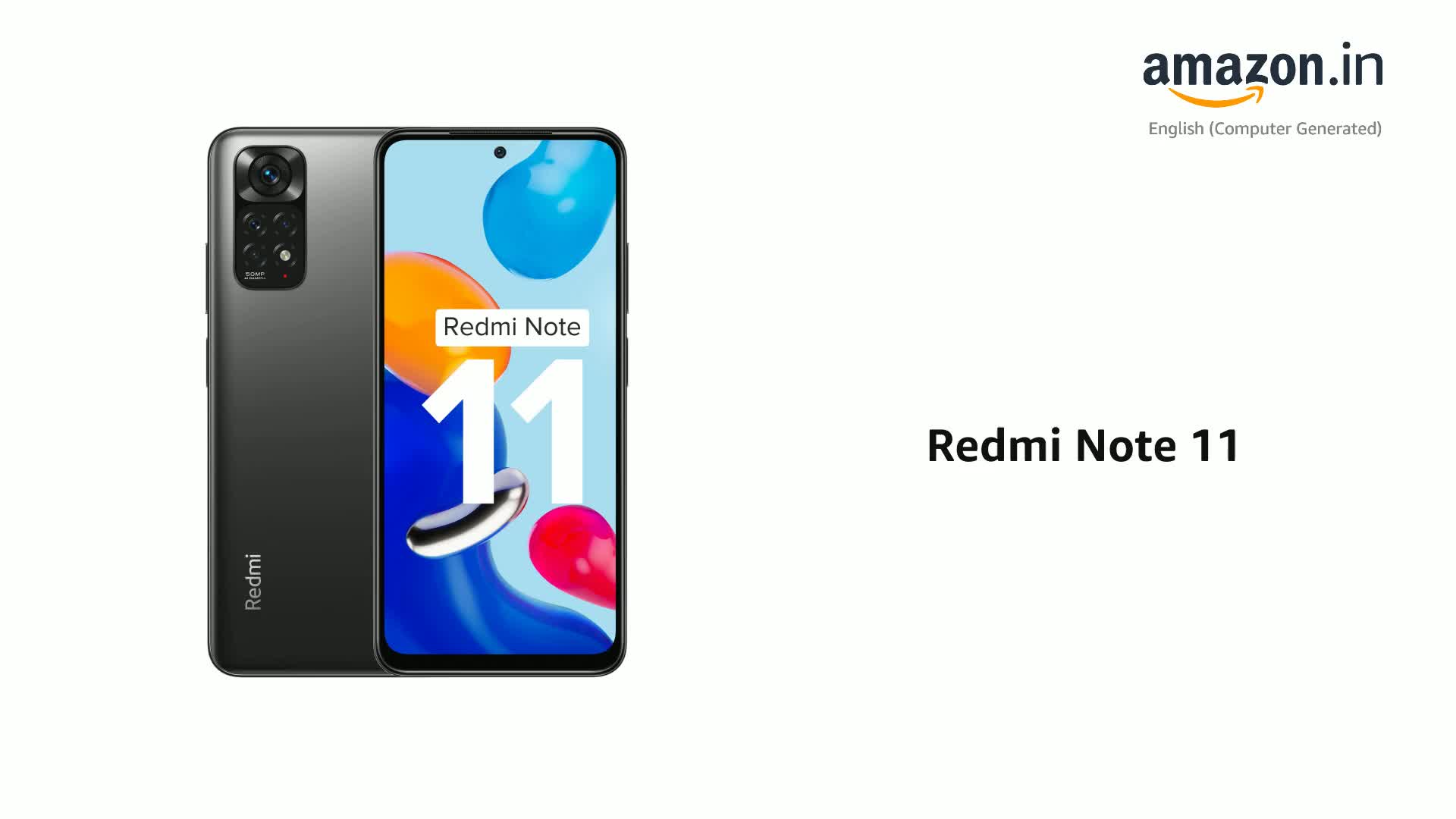 Refurbished) Redmi Note 11 (Space Black, 6GB RAM, 128GB